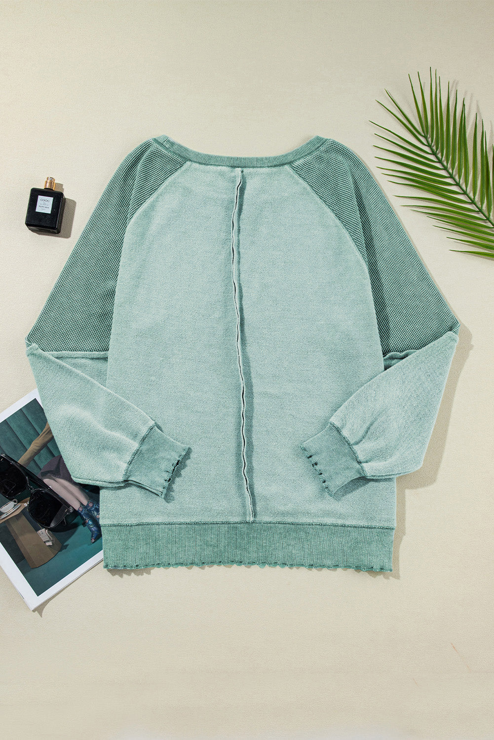 Sudadera de cuello redondo y manga larga